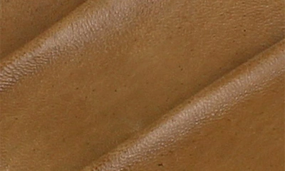 Shop National Comfort Kayci Scrunched Platform Slide Sandal In Tan Leather