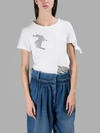 JW ANDERSON WHITE STUDDED T-SHIRT