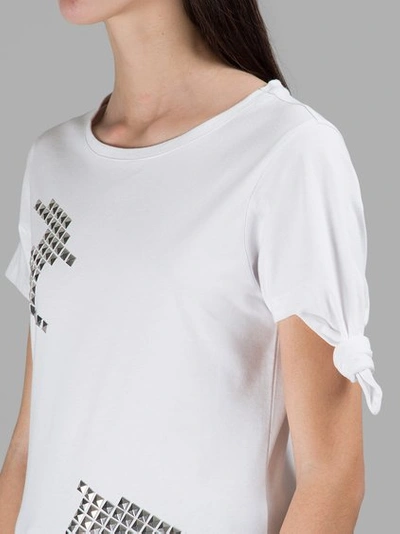 Shop Jw Anderson White Studded T-shirt