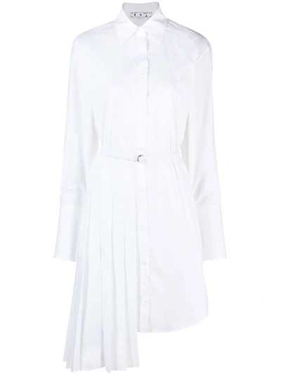 Shop Off-white Cotton Dress