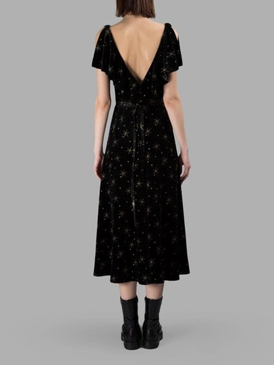 Shop Valentino Black Dress With Gold Details