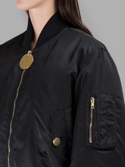 Givenchy Exaggerated Zip Pull Bomber Jacket In Black | ModeSens