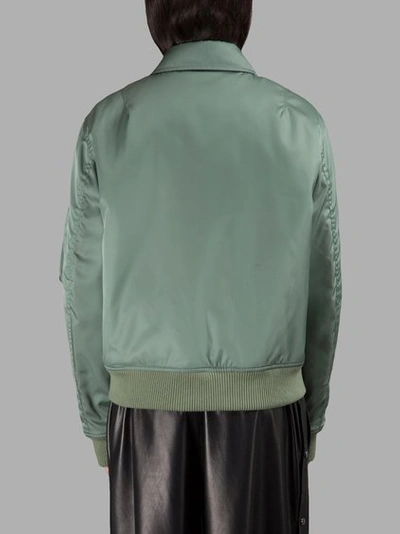 Shop Maison Margiela Women's Green Bomber Jacket