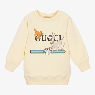 Shop Gucci Ivory Cotton The Jetsons Sweatshirt
