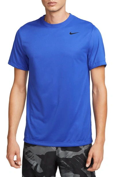 Shop Nike Dri-fit Legend T-shirt In Game Royal/ Black