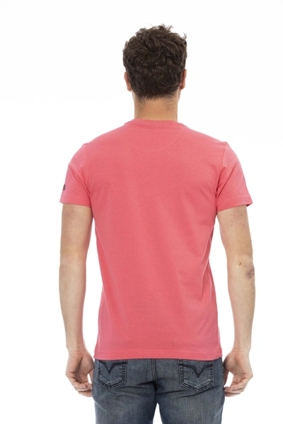 Shop Trussardi Action Pink Cotton Men's T-shirt