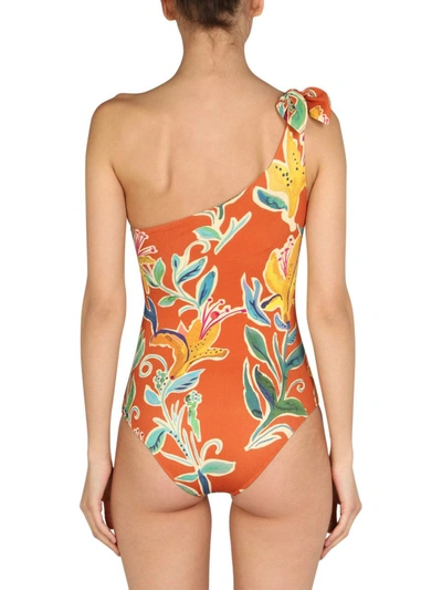 Shop La Doublej "goddess" One-piece Swimsuit In Multicolor