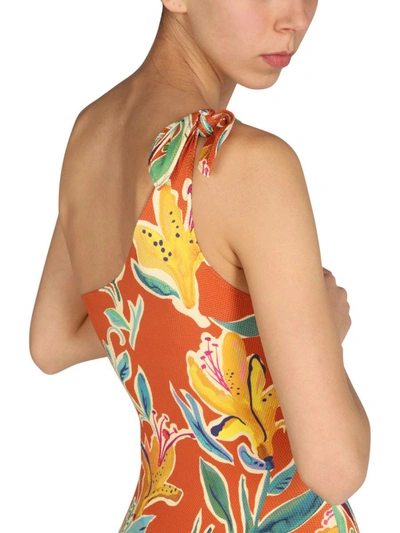 Shop La Doublej "goddess" One-piece Swimsuit In Multicolor
