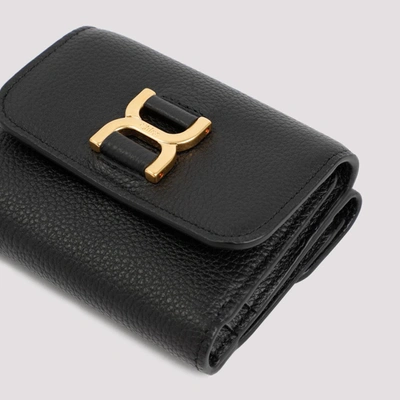 Shop Chloé Marcie Leather Wallet Smallleathergoods In Black