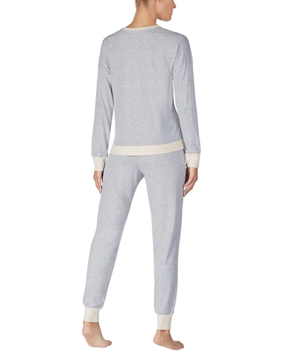 Shop Dkny Pajama Jogger Set In Grey