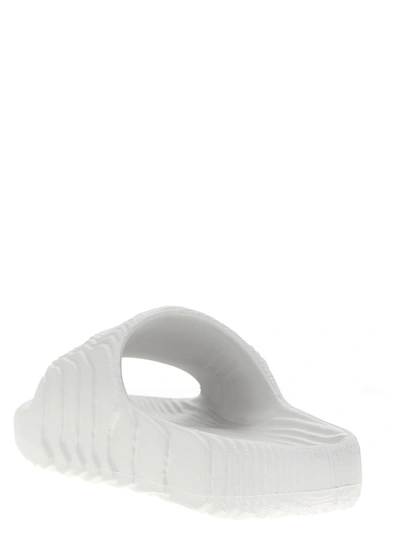 Shop Adidas Originals Adilette 22 Sandals White