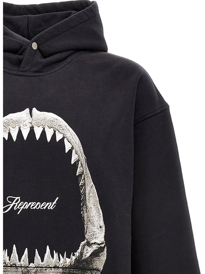 Shop Represent Shark Jaws Sweatshirt Black