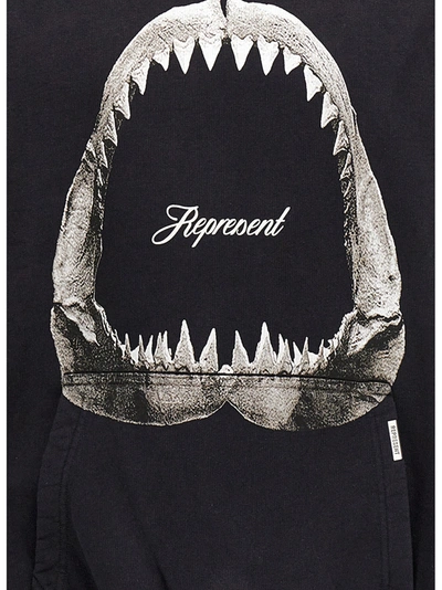 Shop Represent Shark Jaws Sweatshirt Black