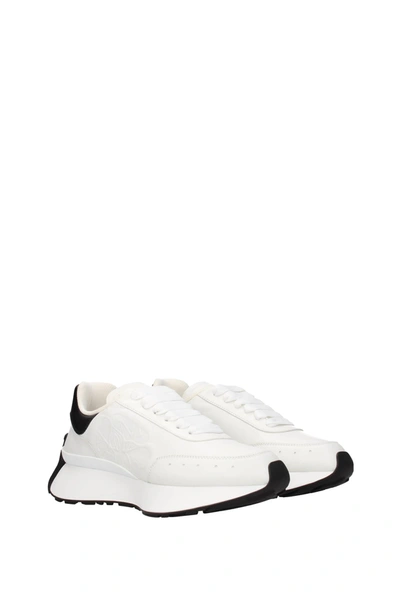 Shop Alexander Mcqueen Sneakers Sprint Leather White Black