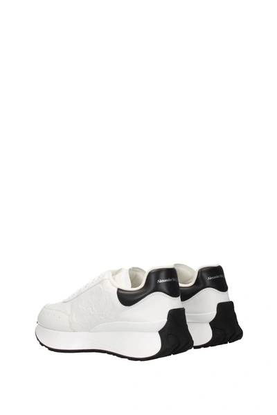 Shop Alexander Mcqueen Sneakers Sprint Leather White Black