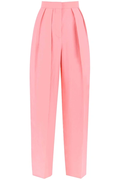 Shop Stella Mccartney Viscose Linen Trousers