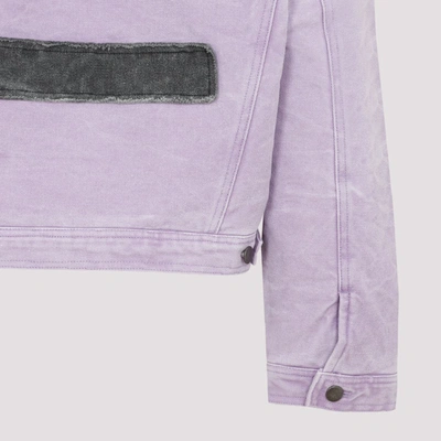 Shop Acne Studios Cotton Jacket In Pink &amp; Purple