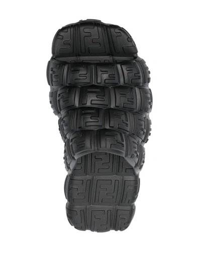 Shop Fendi Sandals In Black