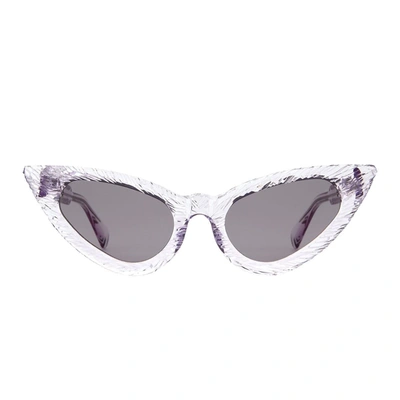 Shop Kuboraum Sunglasses In Lilac