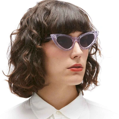 Shop Kuboraum Sunglasses In Lilac