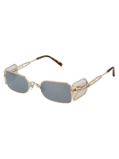 Shop Matsuda Sunglasses In Brushed Gold / Brushed Silver