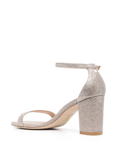 Shop Stuart Weitzman Sandals In Silver