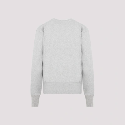 Shop Totême Crew-neck Cotton Sweatshirt In Grey