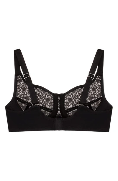 Shop Glamorise Full Figure Lace Underwire Bra In Black