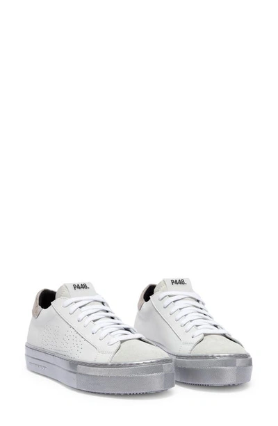 Shop P448 Thea Platform Sneaker In Whi/ Pearlz