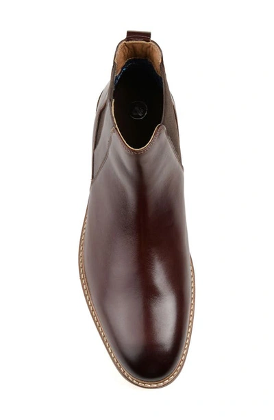 Thomas & Vine Corbin Leather Chelsea Boot In Brown