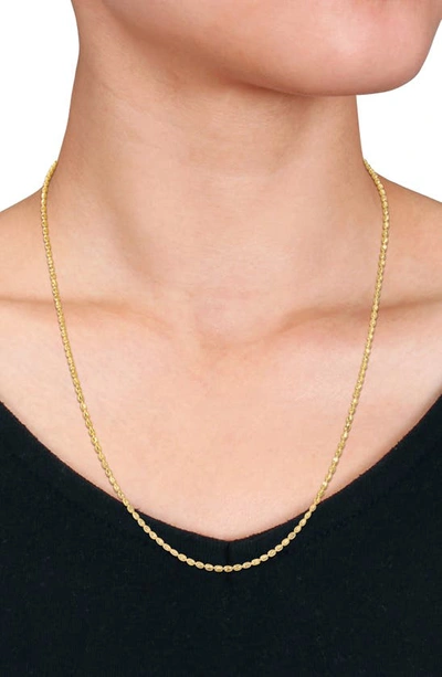 Delmar 1.8mm Oval Ball Chain Necklace In Gold