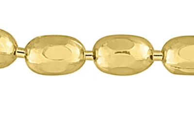 Delmar 1.8mm Oval Ball Chain Necklace In Gold