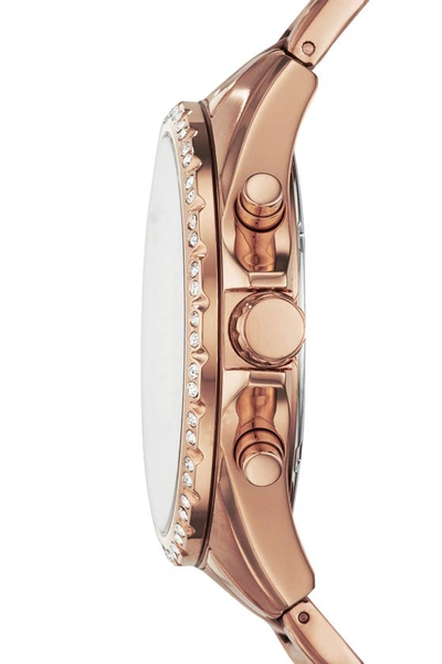 Fossil Modern Courier Chronograph Rose Gold-tone Stainless Steel Watch, 40mm In Rose Gold