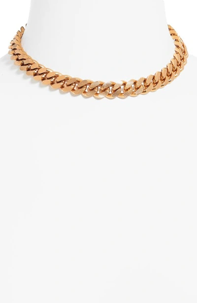 Shop Versace Medusa Chain Necklace In Tribute Gold