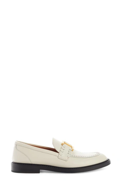 Shop Chloé Marcie Loafer In Eggshell