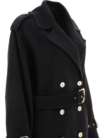 Shop Pinko "testo" Coat In Black