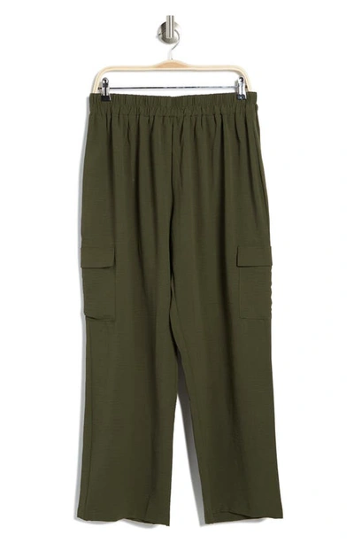 Shop Como Vintage Pull-on Cargo Pants In Forest Night