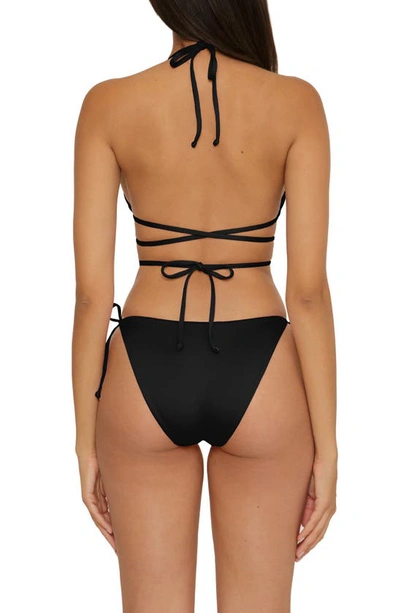 Shop Becca Color Code Wraparound Triangle Bikini Top In Black