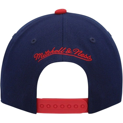 Mitchell & Ness Men's  Navy Real Salt Lake Team Script 2.0 Stretch Snapback Hat In Navy