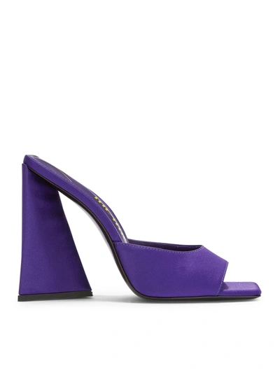 Shop Attico Mule ``devon`` Purple In Pink & Purple