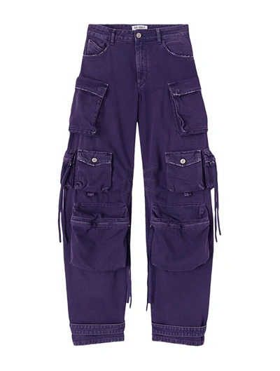 Shop Attico Purple ``fern`` Long Pants In Pink & Purple