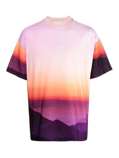 Shop Blue Sky Inn Sunset T-shirt In Multicolour