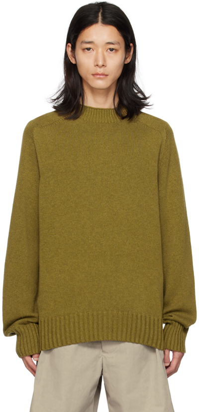 Margaret Howell Khaki Saddle Jumper In Moss | ModeSens