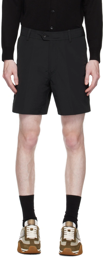 Shop Tom Ford Black Tailored Shorts In Lb999 Black