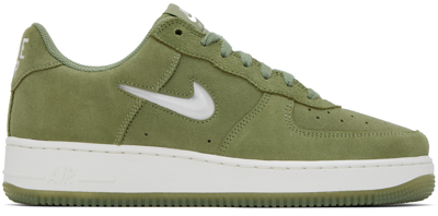 Shop Nike Green Air Force 1 Low Retro Sneakers In Oil Green/summit Whi