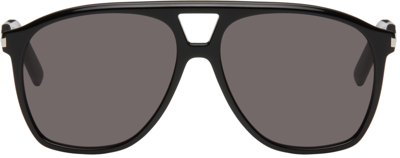 Shop Saint Laurent Black Sl 596 Dune Sunglasses In Black-black-black