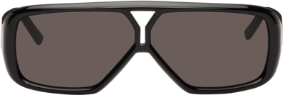 Shop Saint Laurent Black Sl 569 Sunglasses In Black-black-black