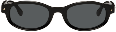 Shop Bonnie Clyde Black Roller Coaster Sunglasses In Black/black