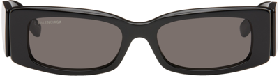 Shop Balenciaga Black Max Sunglasses In Black-black-grey