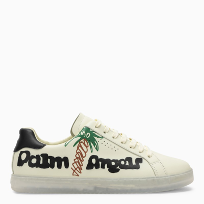 Shop Palm Angels | Yellow Leather Low Trainer